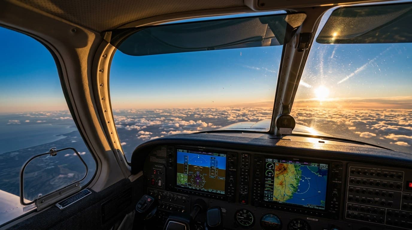 View from the cockpit